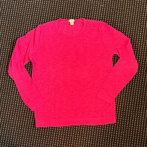 Vibrant Pink Long Sleeve Teddie Sweater